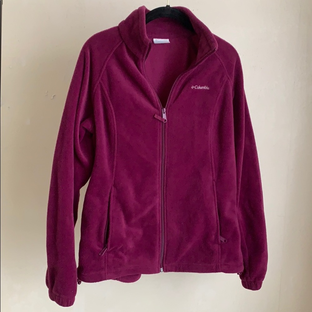 NWOT Purple Fleece Columbia Jacket, Large